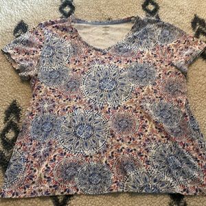 casual v neck t shirt